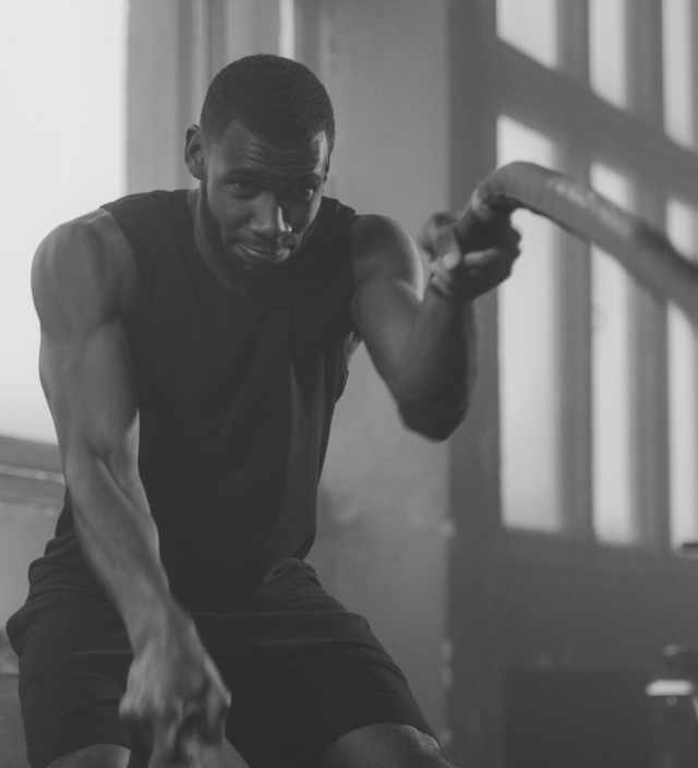 an image of a man exercising